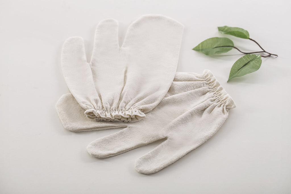 Raw Silk Exfoliating Glove